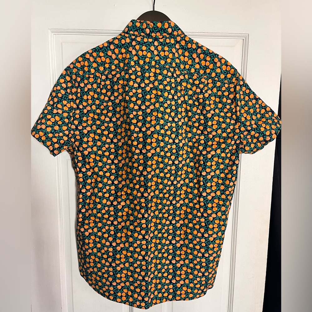 Jcrew Collared Button Up Tiny Peaches - image 4